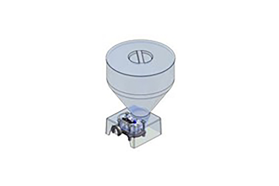 2-GALLON HOPPER/FILLER UNIT with 2-Lobe Impeller (for Single Outlet Machines)