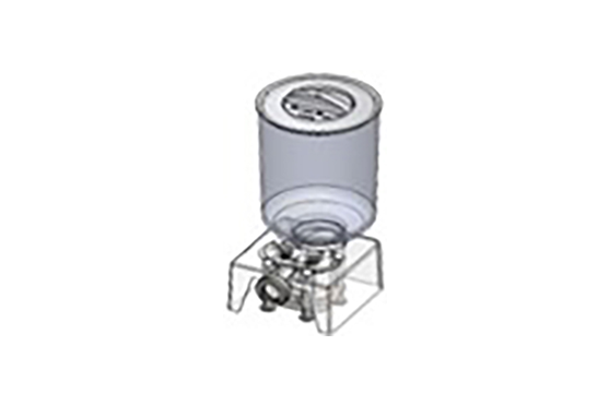 0.8-GALLON HOPPER/FILLER UNIT with 6-Teeth Gear Impeller (for Single Outlet Machines)