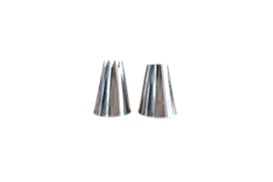 6 Assorted Pastry Tips Plain Tips D 15/18/20 Mm; Star Tips D 10/14/16 Mm;